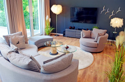 Couch und TV - Apartment Topclass Waldhusen