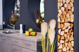 Küchenbereich - Apartment Topclass Waldhusen