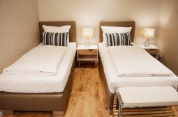 Schlafzimmer 2 mit Einzelbetten - Apartment Topclass Waldhusen