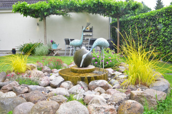 Apartment „Studio 3“ in Waldhusen - Terasse und Garten