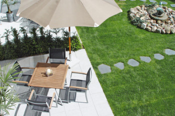 Apartment „Studio 1“ in Waldhusen - Terrasse und Garten